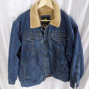 John Deere Lined Jean Jacket Size XL